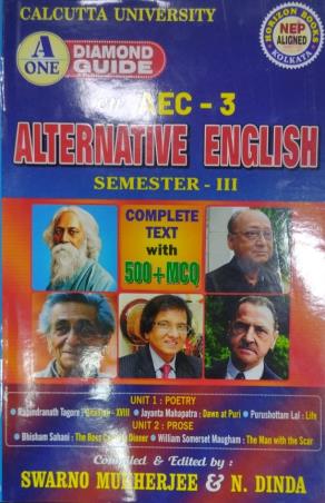 Book cover number 1 for A One Diamond Guide Alternative English (Semester 3) NEP AEC-3 CU written by NA published by Horizon Books