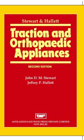 Book cover number 1 for Traction And Orthopaedic Appliances written by John D M Stewart, Jeffrey P Hallett published by East-West Press Private Limited