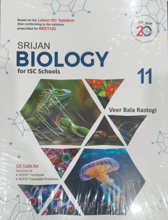 Book cover number 1 for Srijan Biology For ISC Class 11 (2028 Syllabus) written by Veer Bala Rastogi published by Srijan Publishers P. Ltd.