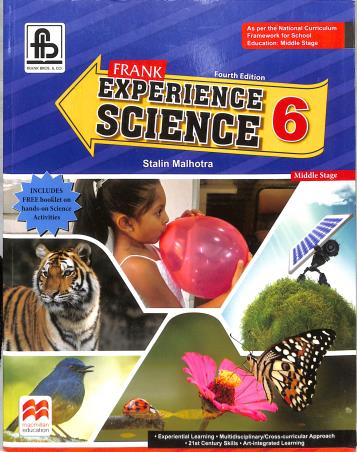 Book cover number 1 for Frank Experience Science 6 (Middle Stage) written by Stalin Malhotra published by Frank Bros. & Co.