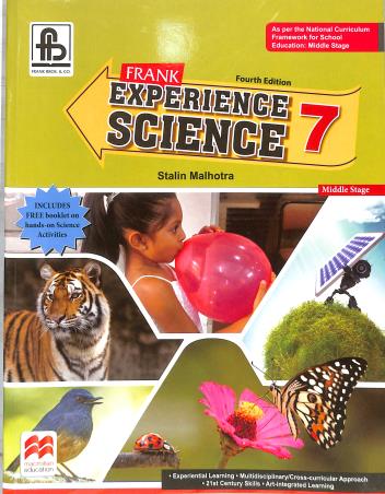 Book cover number 1 for Frank Experience Science 7 (Middle Stage) written by Stalin Malhotra published by Frank Bros. & Co.