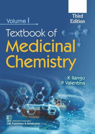Book cover number 1 for Textbook Of Medicinal Chemistry Volume 1 written by K. Ilango, P Valentina published by CBS Publishers & Distributors Pvt. Ltd.