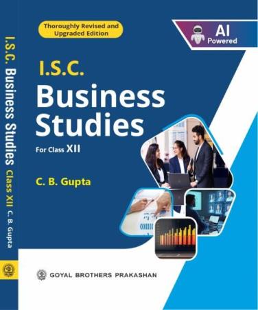Book cover number 1 for ISC Business Studies Class 12 (2027) written by C. B. Gupta published by Goyal Brothers Prakashan