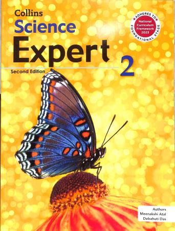 Book cover number 1 for Collins Science Expert 2 (NCF 2023) Foundational Stage written by Meenakshi Atal, Debahuti Das published by Harper Collins Publishers