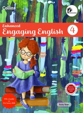 Book cover number 1 for Collins Enhanced Engaging English 4 (NCF 2023) Preparatory Stage written by Ruby Bose published by Harper Collins Publishers