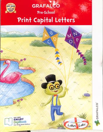 Book cover number 1 for Grafalco Pre-School Print Capital Letters (NEP 2020 & NCF-FS 2022) written by NA published by Grafalco