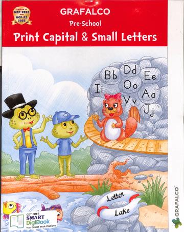 Book cover number 1 for Grafalco Pre-School Print Capital & Small Letters (NEP 2020 & NCF-FS 2022) written by NA published by Grafalco