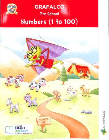 Book cover number 1 for Grafalco Pre-School Numbers (1 To 100) NEP 2020 & NCF-FS 2022 written by NA published by Grafalco