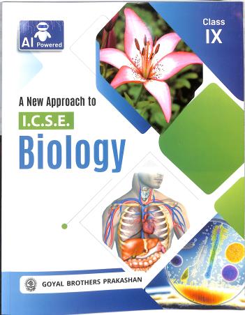 Book cover number 1 for A New Approach To ICSE Biology Class 9 (2028 Examination) written by S. K. Aggarwal published by Goyal Brothers Prakashan