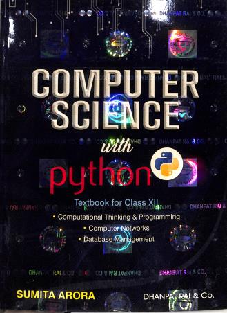 Book cover number 1 for Computer Science With Python Textbook For Class 12 (With Practical Book) 2026 Edition written by Sumita Arora published by Dhanpat Rai & Co. (Pvt.) Ltd.