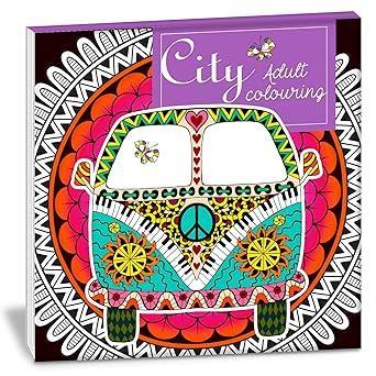 Book cover number 1 for City Adult Coloring Book written by NA published by Hello Friend
