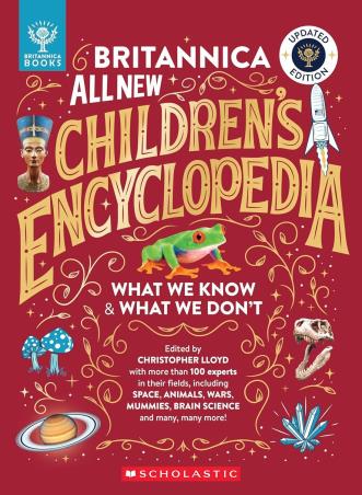 Book cover number 1 for Britannica All New Children’s Encyclopedia written by Christopher Lloyd published by Scholastic