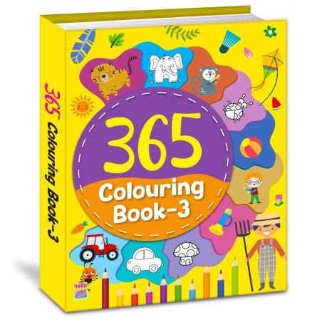 Book cover number 1 for 365 Colouring Book 3 written by NA published by Brijbasi Art Press Ltd