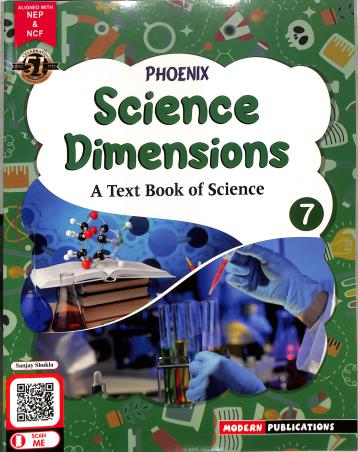 Book cover number 1 for Phoenix Science Dimensions 7 (A Text Book Of Science) NEP & NCF written by NA published by Modern Publications