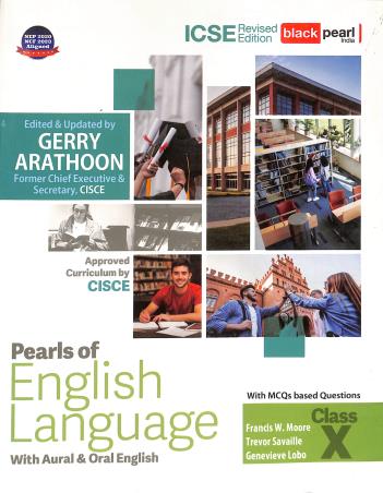 Book cover number 1 for Pearls Of English Language With Aural & Oral English ICSE Class 10 (NEP 2020 / NCF 2023) 2027 written by NA published by Black Pearl