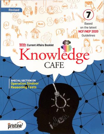 Book cover number 1 for Revised Knowledge Cafe 7 (NCF / NEP 2020) written by NA published by Pristine Education P. Ltd.