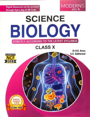 Book cover number 1 for Modern's abc+ Of Science Biology Class 10 (2026-27) CBSE NCF 2023 written by B. B. Arora, A. K. Sabharwal published by Modern Publishers