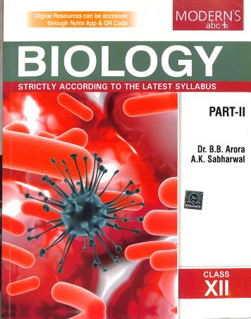 Book cover number 2 for Modern's abc+ Of Biology Class 12 Part 1 & 2 (2026-2027) CBSE written by B. B. Arora, A. K. Sabharwal published by Modern Publishers