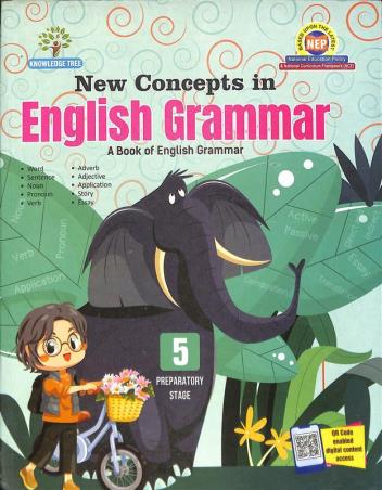Book cover number 1 for New Concepts In English Grammar 5 (Preparatory Stage) NEP / NCF written by A. K. Gandhi published by Knowledge Tree Books
