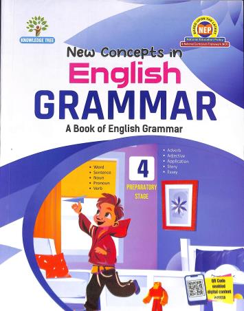 Book cover number 1 for New Concepts In English Grammar 4 (Preparatory Stage) NEP / NCF written by A. K. Gandhi published by Knowledge Tree Books