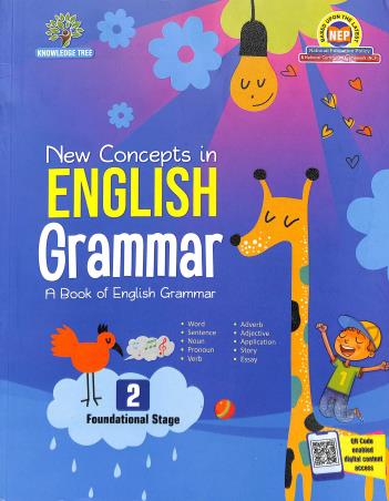 Book cover number 1 for New Concepts In English Grammar 2 (Foundational Stage) NEP / NCF written by A. K. Gandhi published by Knowledge Tree Books