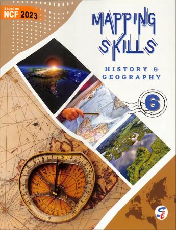 Book cover number 1 for Mapping Skills 6 : History & Geography (NCF 2023) written by NA published by Sapphire (India) Publishers Pvt. Ltd.