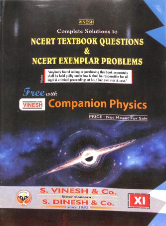 Book cover number 3 for Vinesh Companion Physics 11 Volume 1 & 2 CBSE (2027) NEP 2020 / NCF 2023 written by Sat Dev, P. C. Patyal, Sushil K. Katna published by S. Dinesh & Co.