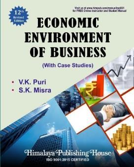 Book cover number 1 for Economic Environment Of Business (With Case Studies) written by V. K. Puri, S. K. Misra published by Himalaya Publishing House