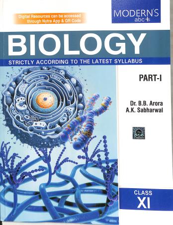 Book cover number 1 for Modern's abc+ Of Biology Class-11 Part 1 & 2 (2026-27) written by B. B. Arora, A. K. Sabharwal published by Modern Publishers