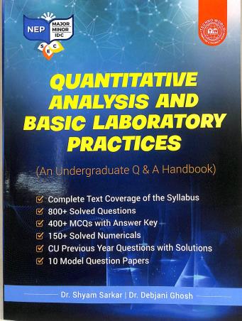 Book cover number 1 for Quantitative Analysis And Basic Laboratory Practices written by Shyam Sarkar published by Techno World