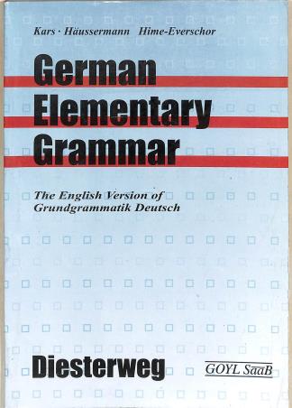 Book cover number 1 for German Elementary Grammar written by NA published by Goyal Publishers & Distributors Pvt. Ltd.