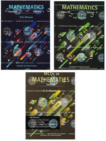 Book cover number 1 for Mathematics Class 12 Volume 1 & 2 CBSE With MCQ (2026 Edition) written by R. D. Sharma published by Dhanpat Rai Publications (P) Ltd.