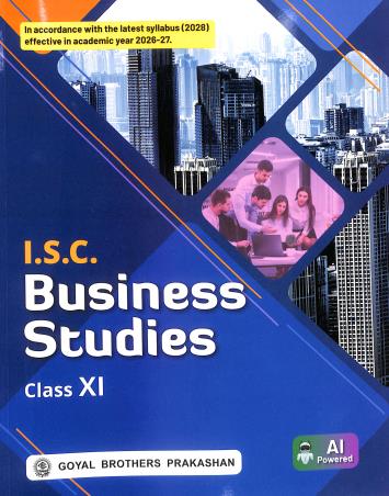 Book cover number 1 for ISC Business Studies Class 11 (2028) written by O. P. Gupta published by Goyal Brothers Prakashan