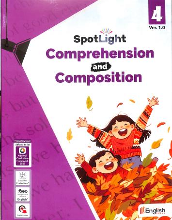 Book cover number 1 for Spotlight Comprehension And Composition 4 Ver 1.0 (NCF 2023) Preparatory Stage written by NA published by English Press