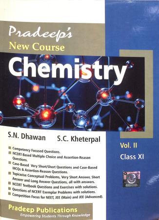 Book cover number 2 for Pradeep's New Course Chemistry Class 11 Volume 1 & 2 (2026-2027) written by S. N. Dhawan, S. C. Kheterpal published by Pradeep Publications