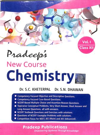 Book cover number 1 for Pradeep's New Course Chemistry Class 12 Volume 1 & 2 (2026-2027) written by NA published by Pradeep Publications