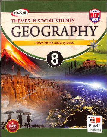 Book cover number 1 for Themes In Social Studies : Geography Class 8 (NEP 2020) written by Promila Bishnoi published by Prachi (India) Pvt. Ltd.