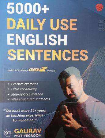 Book cover number 1 for 5000 + Daily Use English Sentences written by NA published by Invincible Publishers