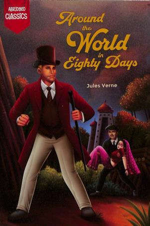 Book cover number 1 for Around The World In Eighty Days written by Jules Verne published by Holy Child Publication