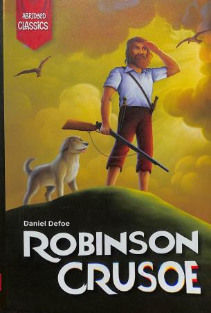 Book cover number 1 for Robinson Crusoe written by Daniel Defoe published by Holy Child Publication