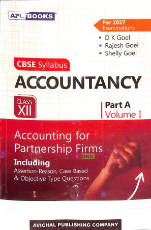 Book cover number 1 for APC Accountancy Class 12 Part A Volume 1 Accounting For Partnership Firms CBSE (2027 Examinations) written by NA published by Avichal Publishing Company