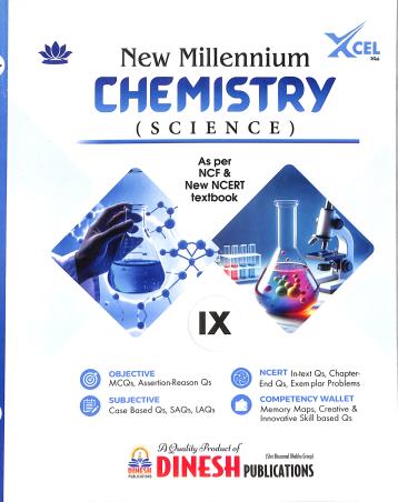 Book cover number 1 for Dinesh New Millennium Chemistry (Science) Class 9 CBSE (NCF 2023) 2027 Edition written by NA published by Dinesh Publications Pvt. Ltd.