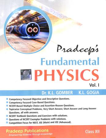 Book cover number 1 for Pradeep's Fundamental Physics Class 12 Volume 1 & 2 (2026-2027) written by NA published by Pradeep Publications