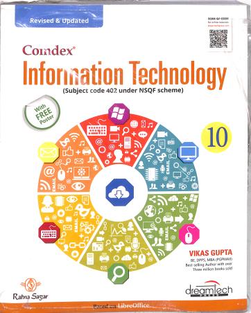 Book cover number 1 for Comdex Information Technology 10 (Subject Code 402 Under NSQF Scheme) written by Vikas Gupta published by Dreamtech Press