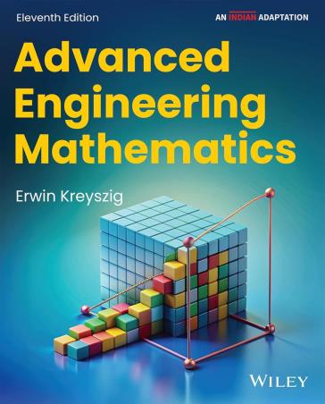 Book cover number 1 for Advanced Engineering Mathematics written by Erwin Kreyszig published by Wiley India Pvt. Ltd.