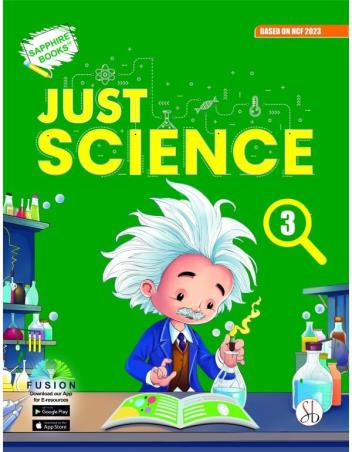 Book cover number 1 for Just Science 3 (NCF 2023) written by NA published by Survi Books International