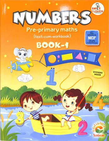 Book cover number 1 for Smile & Learn : Numbers Pre-Primary Maths Book 1 (NCF 2023) written by NA published by Sunbeam Publishers Pvt. Ltd.