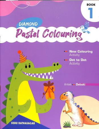 Book cover number 1 for Diamond Pastel Colouring 1 written by Debaki published by Sishu Ratnasagar