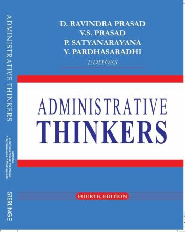 Book cover number 1 for Administrative Thinkers written by P. Satyanarayana, Ravindra Prasad, V. S. Prasad, Y. Pardhasaradhi published by Sterling Publishers Private Limited