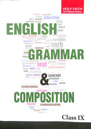 Book cover number 1 for Holy Faith English Grammar & Composition Class 9 written by D. P. Bhanot, Shailja Sangar published by Holy Faith International (P) Ltd